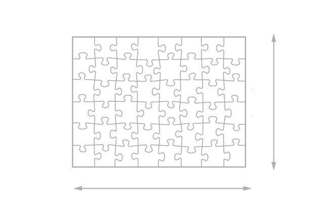 Gelegte Größe 48 Teile Puzzle