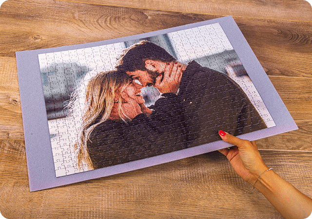 Anleitung Fotopuzzle einrahmen - Schritt 1