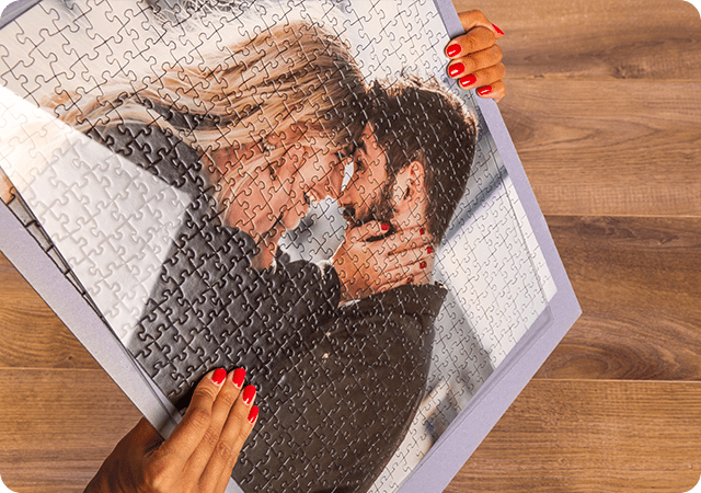 Anleitung Fotopuzzle einrahmen - Schritt 2