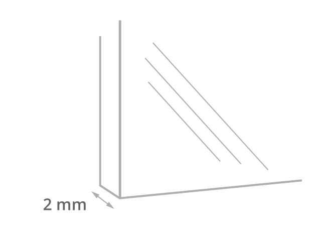Glasdicke des Puzzle-Rahmens