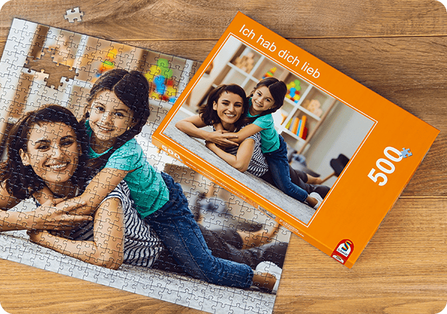 8. Die Puzzle-Schachtel als Hilfsmittel nutzen