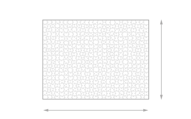 Gelegte Größe 500 Teile Puzzle